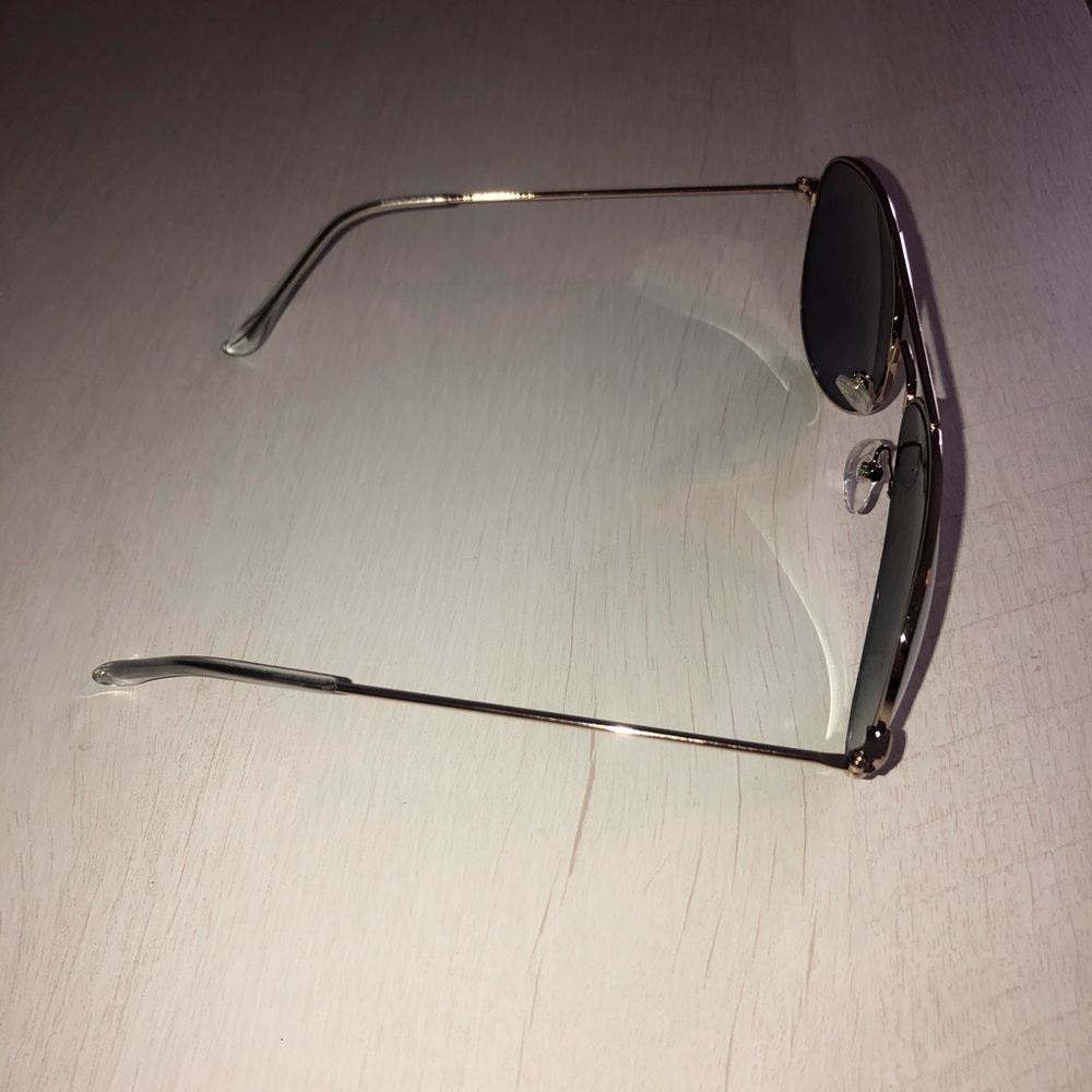 Classic Aviator Sunglasses Metal Frame Pink Lens - Picture 5 of 5